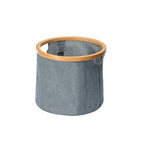 Storage Basket with Sturdy Bamboo Lid | High & Bury