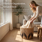 Storage Basket with Stylish Zigzag Pattern | High & Bury