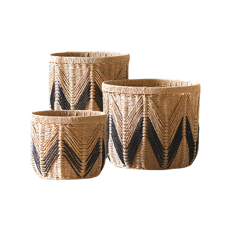 Storage Basket with Stylish Zigzag Pattern | High & Bury