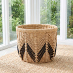 Storage Basket with Stylish Zigzag Pattern | High & Bury