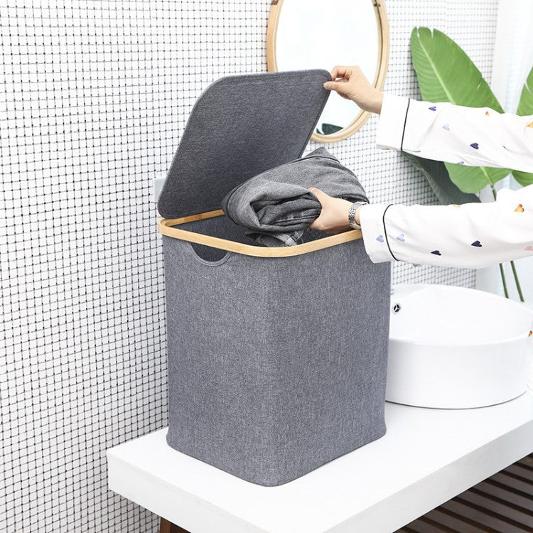 Storage Basket with Wooden Frame | High & Bury