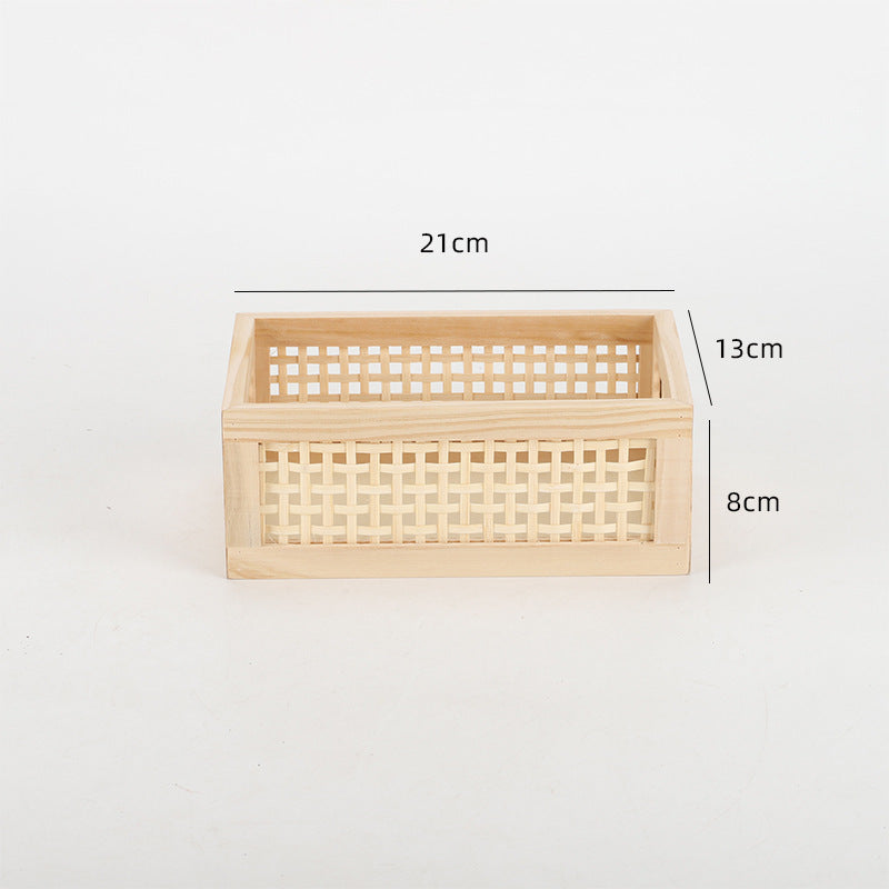 Storage Basket Wood Handcrafted | High & Bury