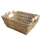 Storage Basket Wood Handwoven | High & Bury