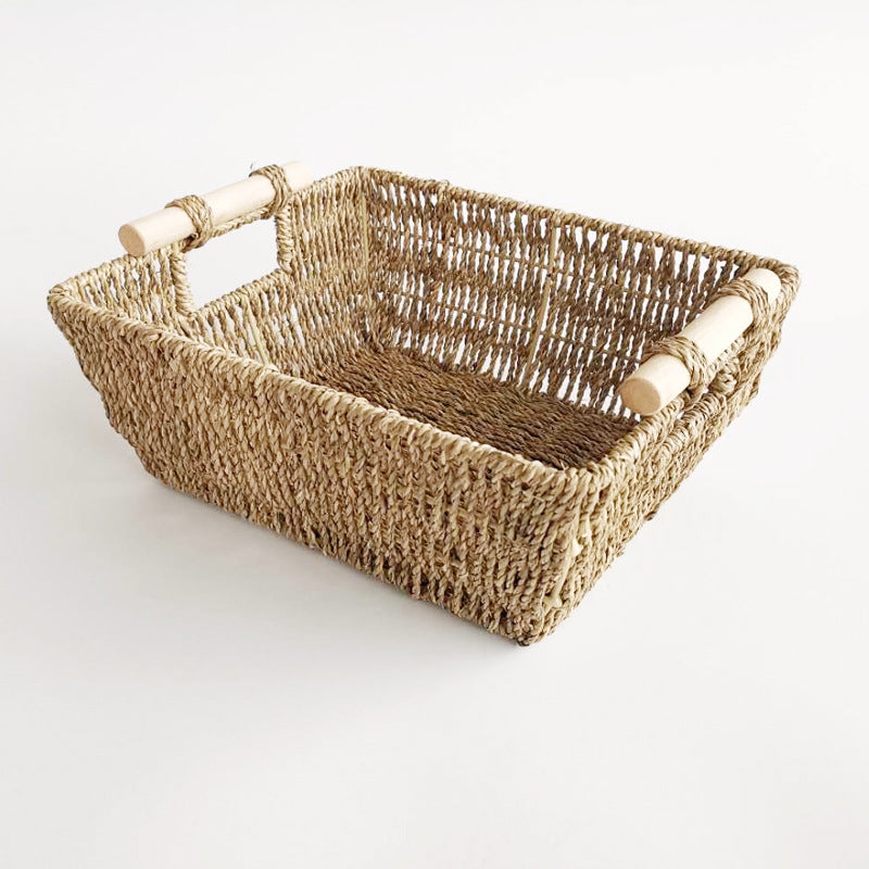 Storage Basket Wood Handwoven | High & Bury