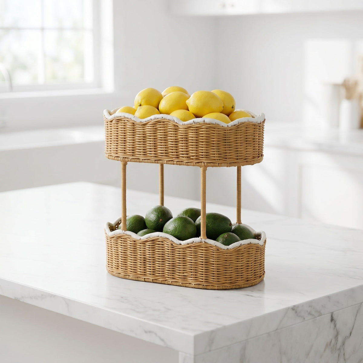 Storage Basket Woven Natural Fiber Cotton Textile | High & Bury