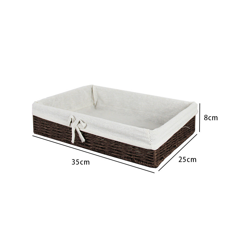 Storage Basket Woven Natural Fiber Soft Textile | High & Bury