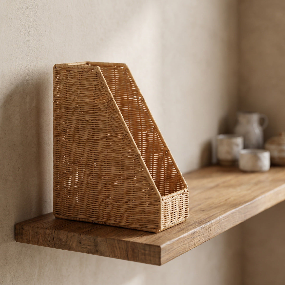 Storage Basket Woven Natural Fiber Soft Textile Solution | High & Bury