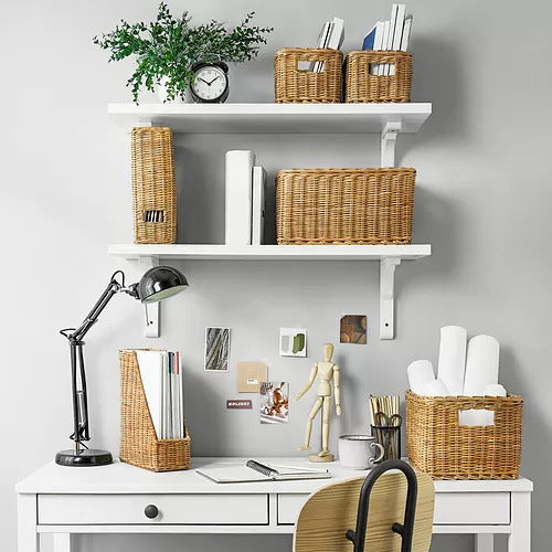 Storage Basket Woven Natural Fiber Soft Textile Solution | High & Bury
