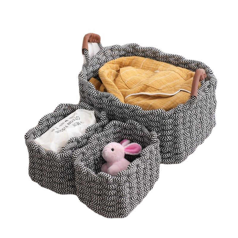 Storage Baskets Black White | High & Bury