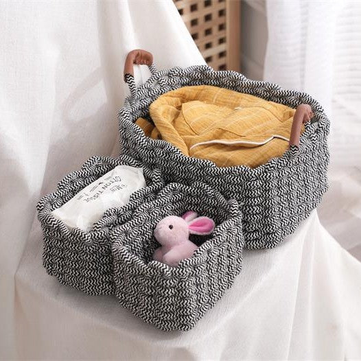 Storage Baskets Black White | High & Bury