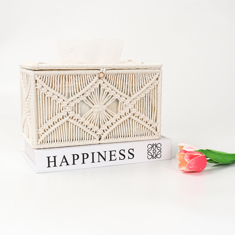 Storage Box Cotton Macrame | High & Bury
