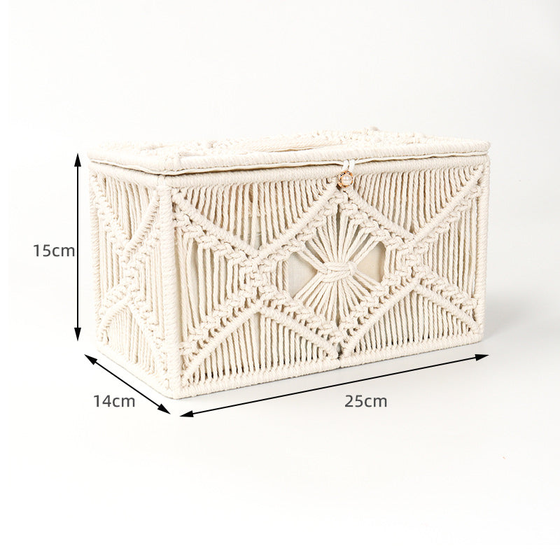 Storage Box Cotton Macrame | High & Bury