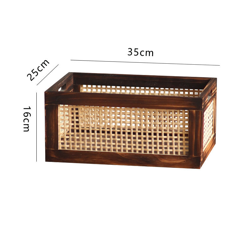Storage Box Woven Natural Fiber Soft Textile | High & Bury