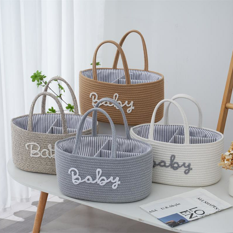 Storage Box Yellow Light Grey | High & Bury