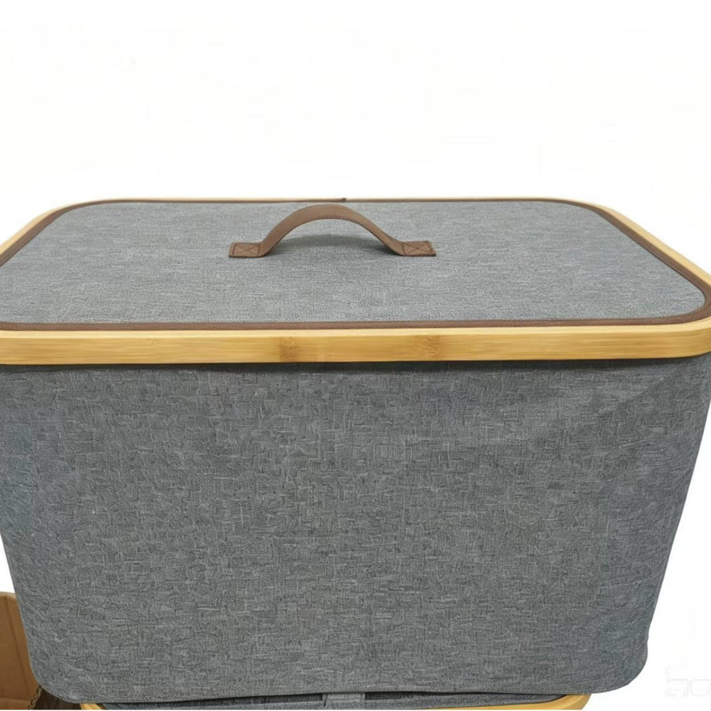Storage Boxes with Elegant Bamboo Accents | High & Bury