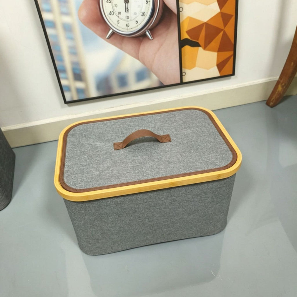 Storage Boxes with Elegant Bamboo Accents | High & Bury