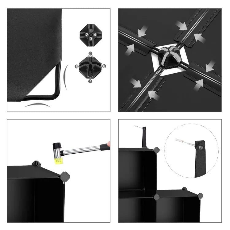 Storage Organizer Black 4 Layers | High & Bury