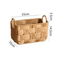 Structured Storage Basket made of Natural Material | High & Bury