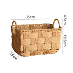 Structured Storage Basket made of Natural Material | High & Bury