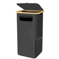 Stylish and Practical Waste Bin Bamboo Lidded | High & Bury