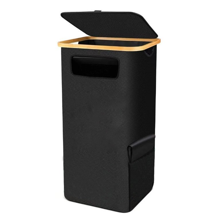 Stylish and Practical Waste Bin Bamboo Lidded | High & Bury