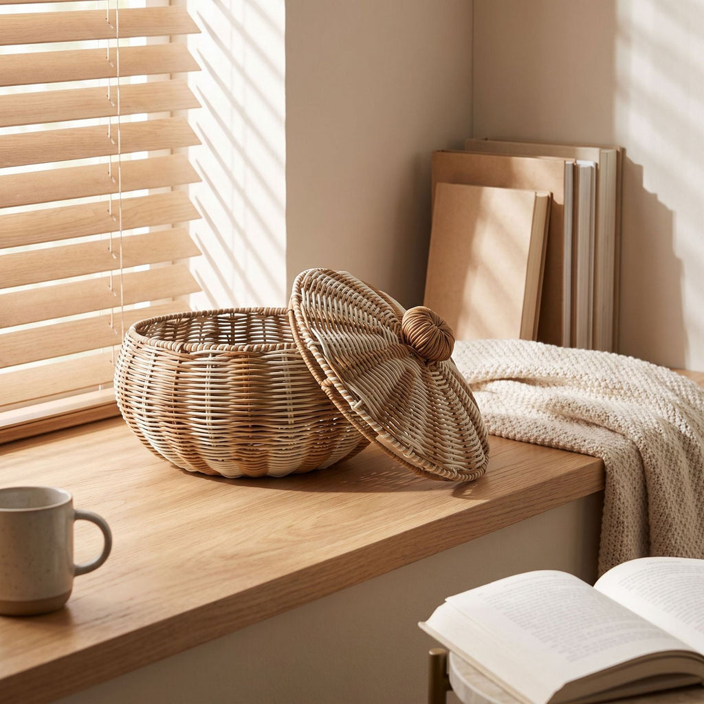 Stylish Basket with Lid | High & Bury