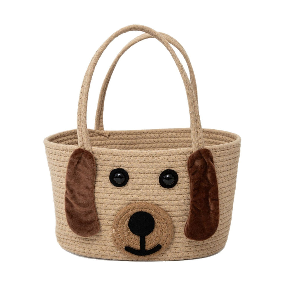 Stylish Carrying Basket with Colorful Handles | High & Bury