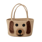 Stylish Carrying Basket with Colorful Handles | High & Bury