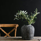 Stylish Ceramic Vase Black | High & Bury