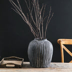 Stylish Ceramic Vase Black | High & Bury