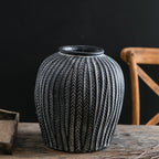 Stylish Ceramic Vase Black | High & Bury