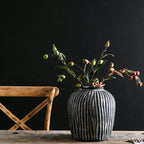 Stylish Ceramic Vase Black | High & Bury
