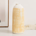 Stylish Ceramic Vase Yellow Blue | High & Bury