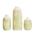Stylish Ceramic Vase Yellow Blue | High & Bury