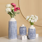 Stylish Ceramic Vase Yellow Blue | High & Bury