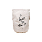 Stylish Decorative Storage Basket Soft Textile Foldable | High & Bury