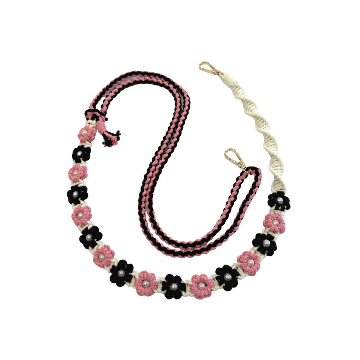 Stylish Floral Embroidered Dog Leash | High & Bury