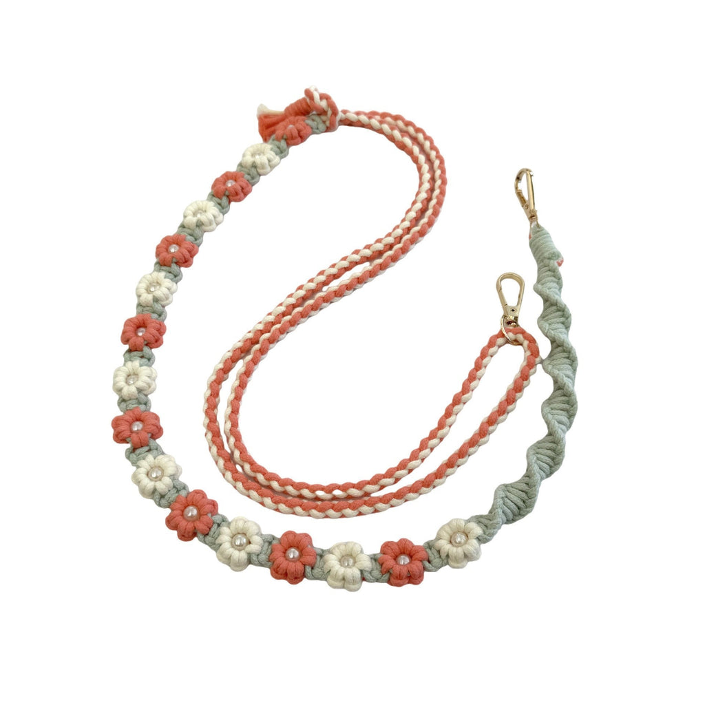 Stylish Floral Embroidered Dog Leash | High & Bury