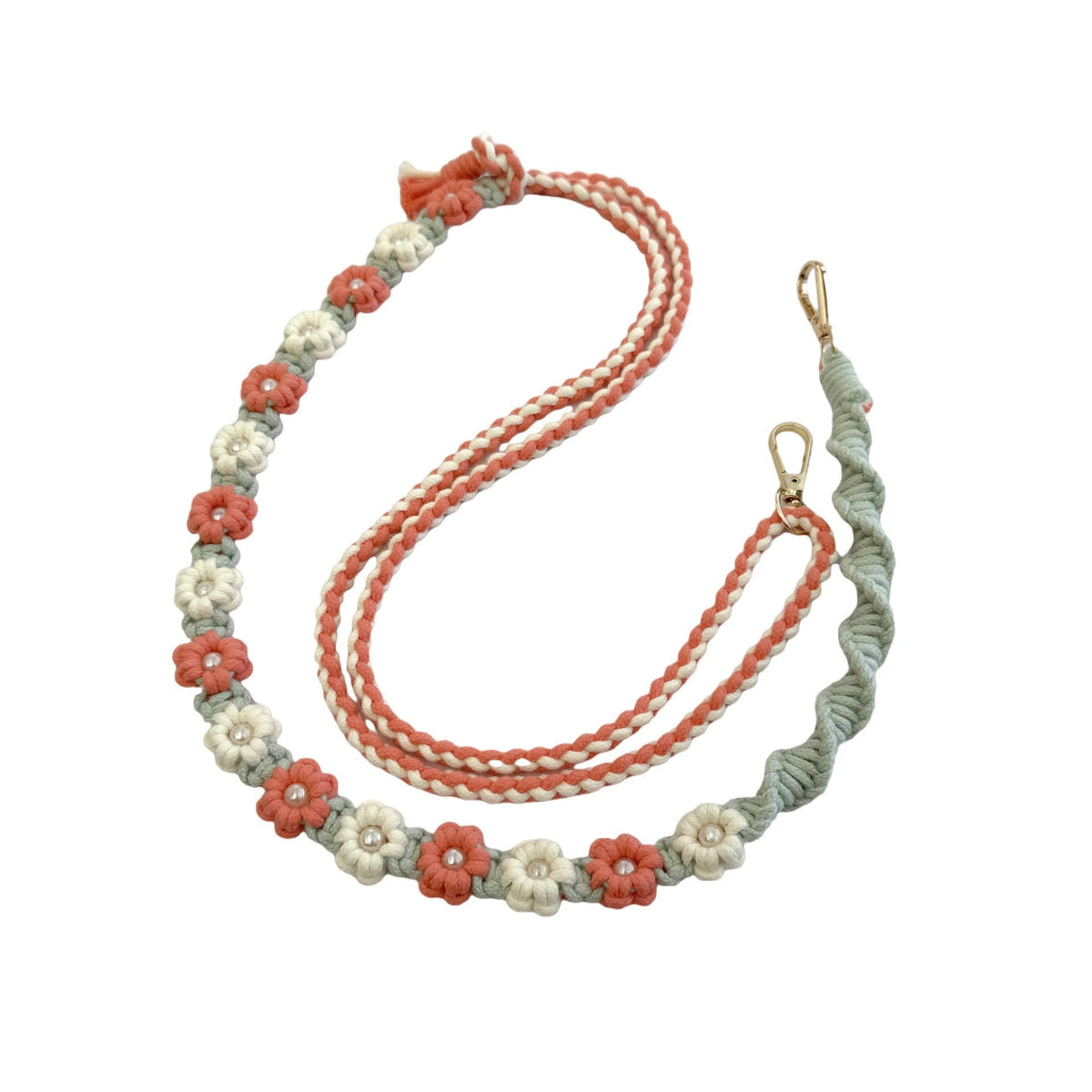 Stylish Floral Embroidered Dog Leash | High & Bury