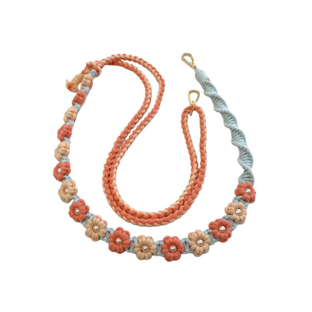 Stylish Floral Embroidered Dog Leash | High & Bury