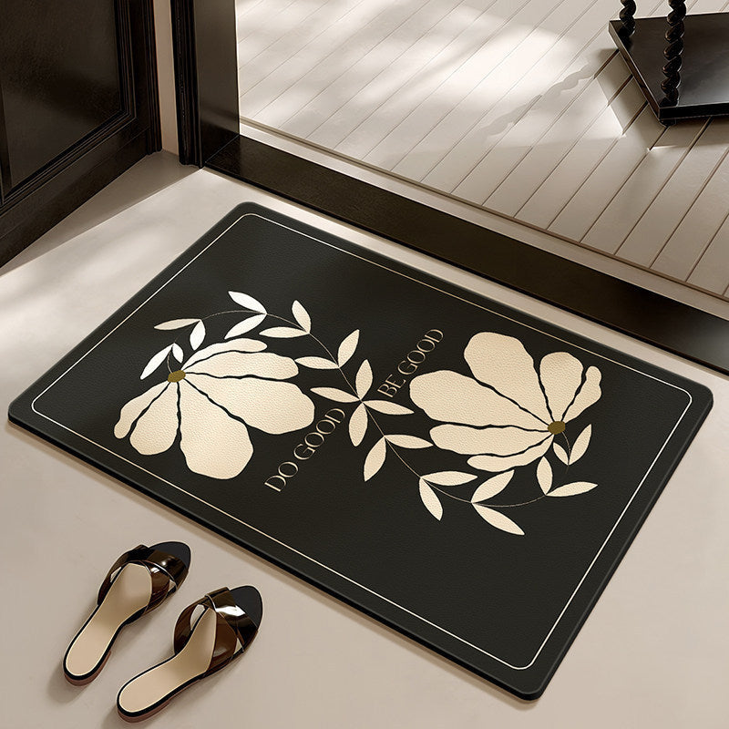 Stylish Floral-Themed Bathroom Mat | High & Bury