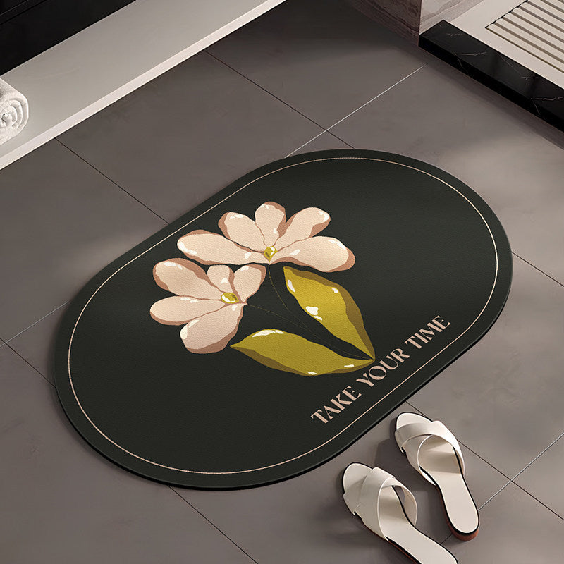 Stylish Floral-Themed Bathroom Mat | High & Bury