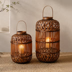 Stylish Handcrafted Rattan Lantern | High & Bury
