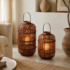Stylish Handcrafted Rattan Lantern | High & Bury