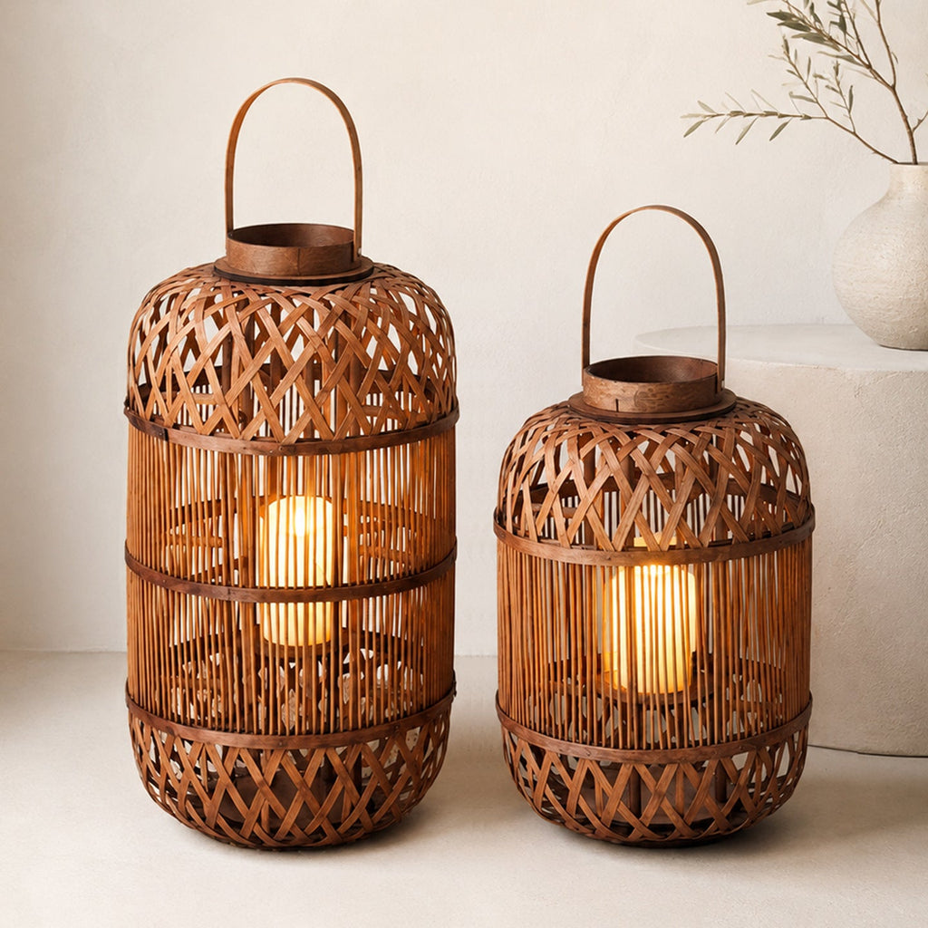 Stylish Handcrafted Rattan Lantern | High & Bury