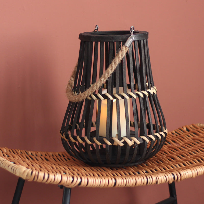 Stylish Lantern with Hemp Handle | High & Bury