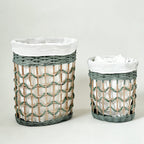 Stylish Laundry Basket with Removable Inner Lining | High & Bury
