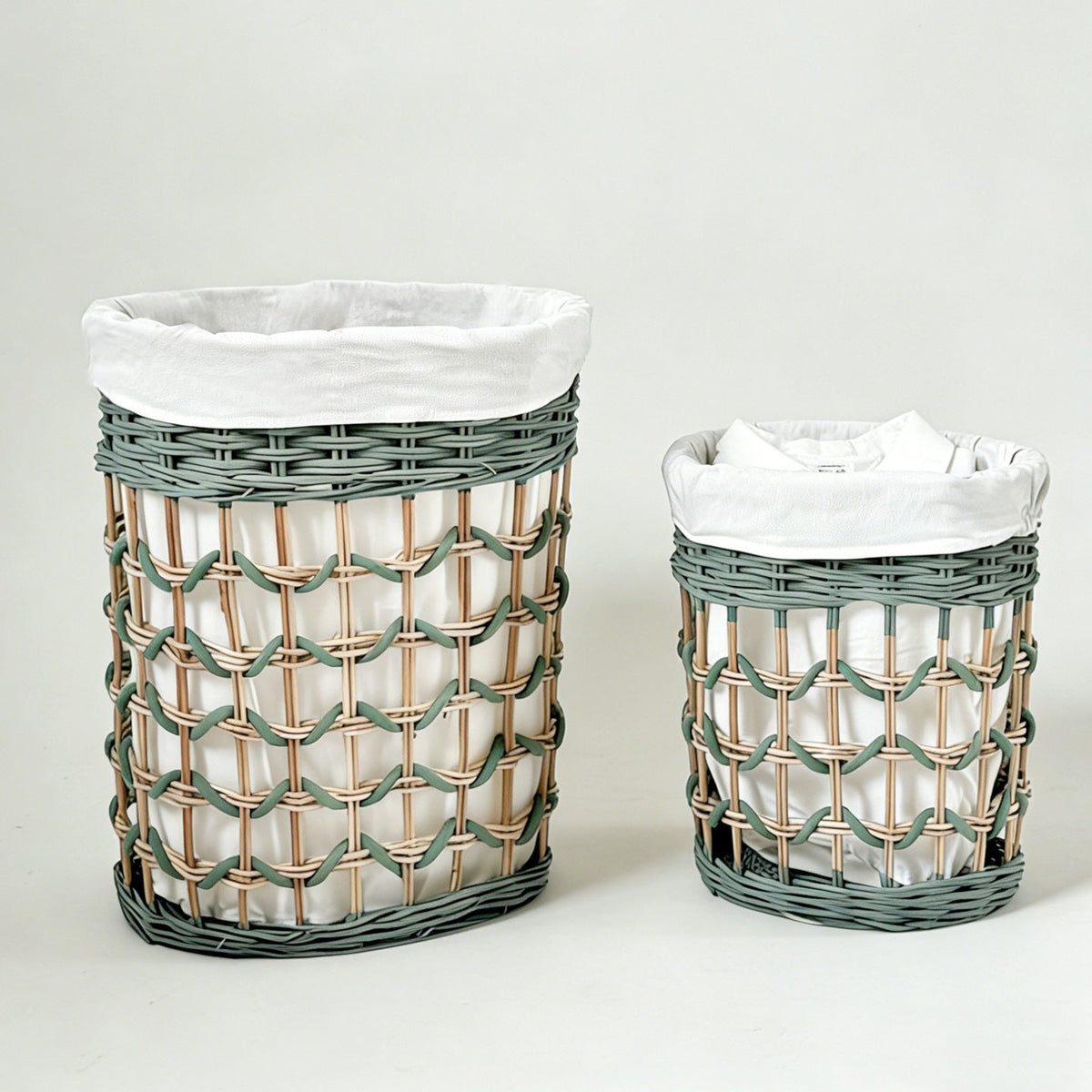 Stylish Laundry Basket with Removable Inner Lining | High & Bury
