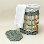 Stylish Laundry Basket with Removable Inner Lining | High & Bury