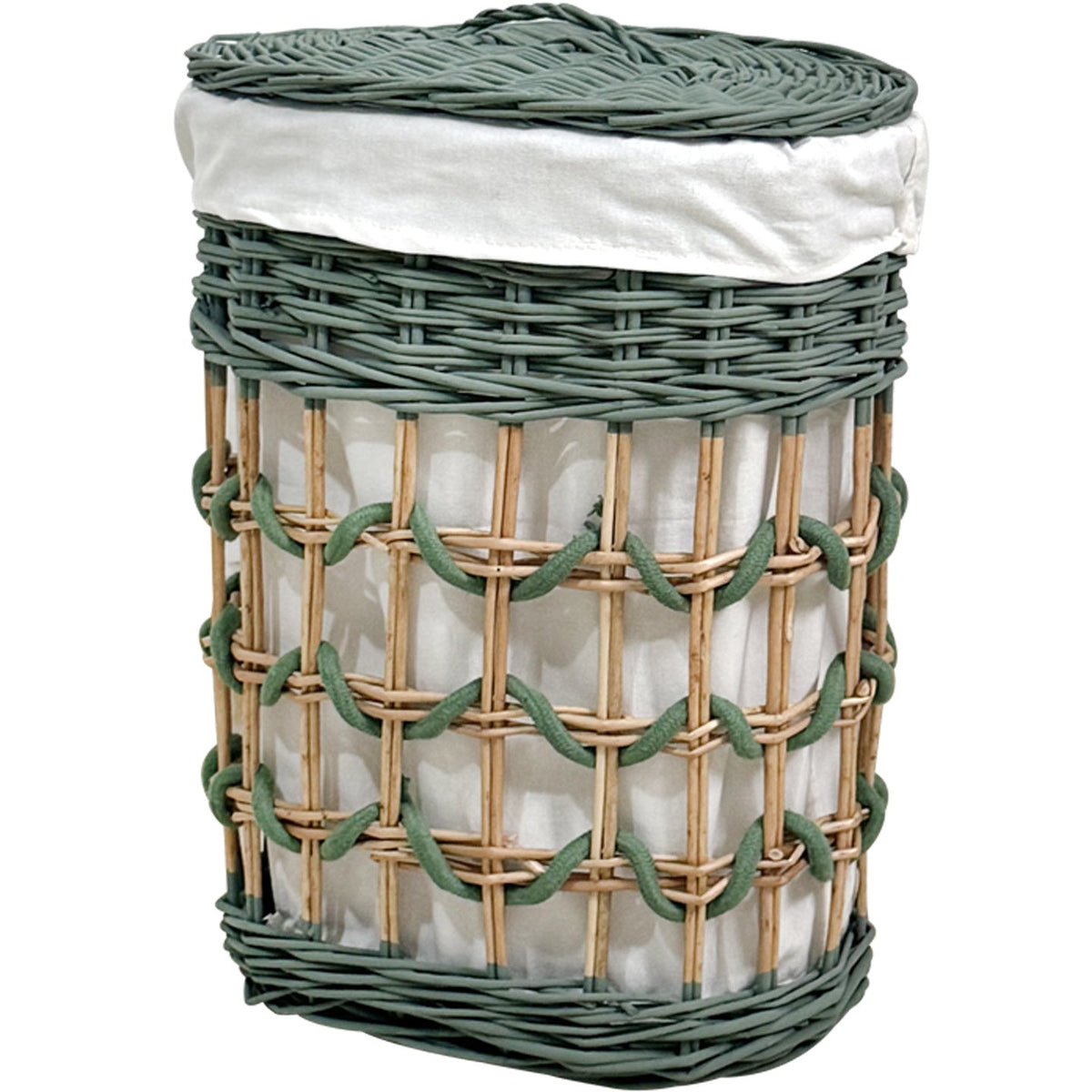 Stylish Laundry Basket with Removable Inner Lining | High & Bury